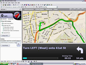 Streets and Trips screen
